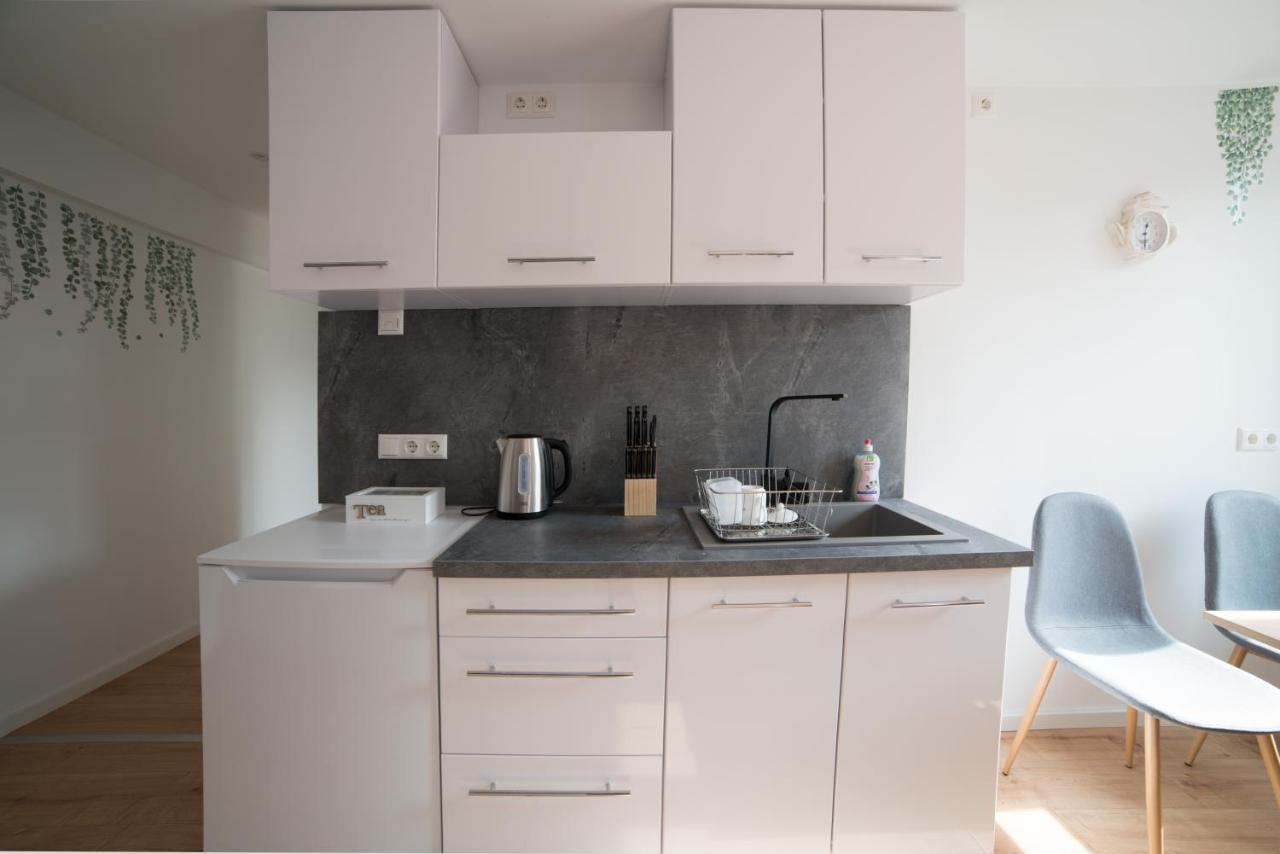 Schoene Ferienwohnung 54 M², Zentrumsnah, Kingbett エアフルト エクステリア 写真