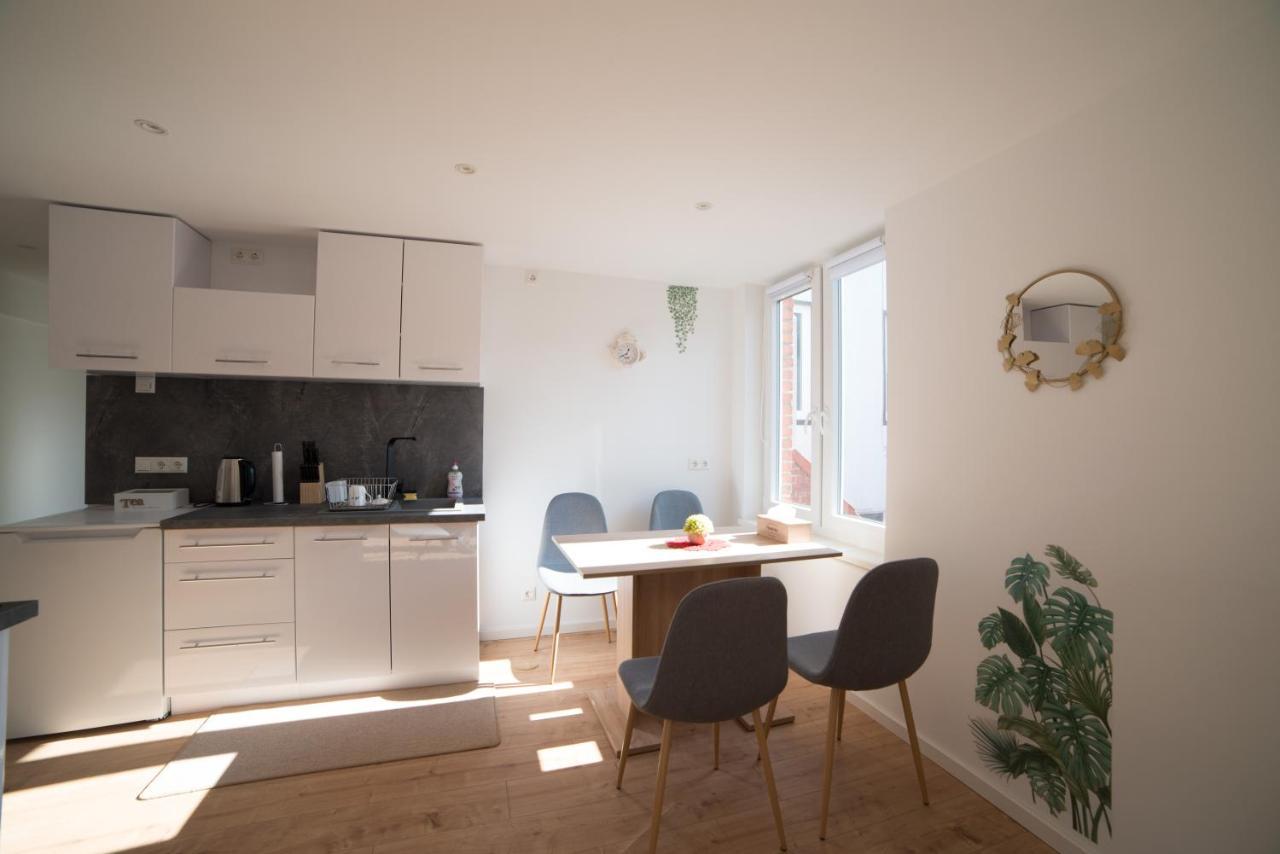 Schoene Ferienwohnung 54 M², Zentrumsnah, Kingbett エアフルト エクステリア 写真